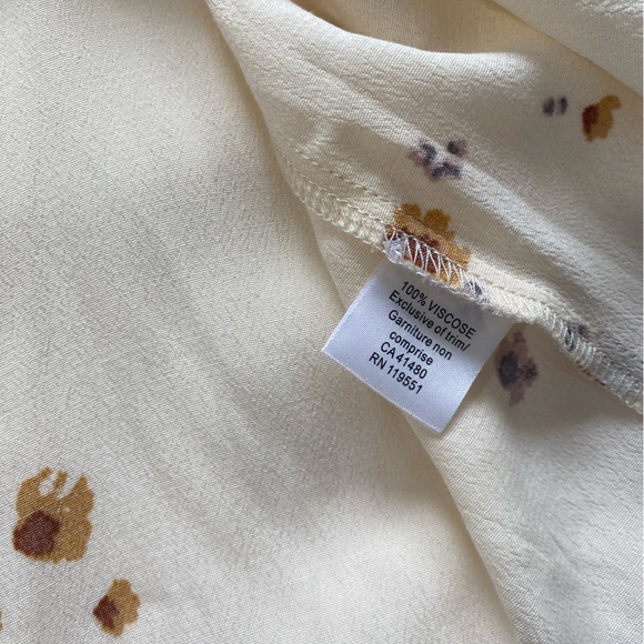 Gentle Fawn Floral Tie Neck Sleeveless Blouse Size Large - Picture 2 of 6